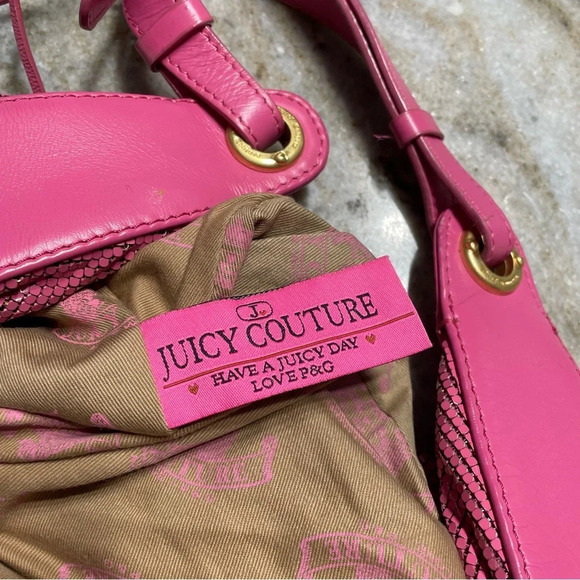 Vintage Juicy Couture mesh/chainmail graffiti VIVA LA JUICY Rare shoulder hobo - Picture 11 of 15